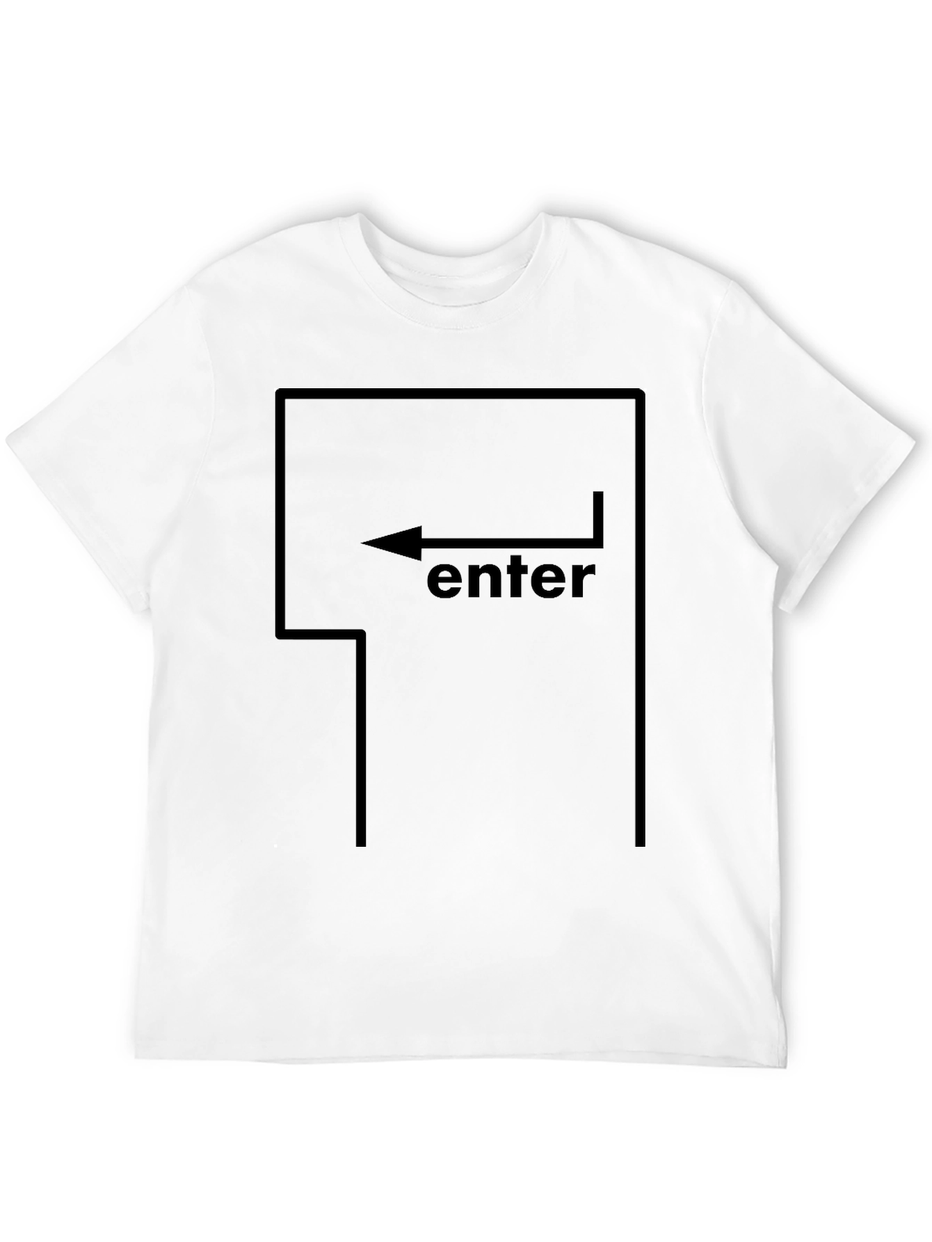 Enter Key T-Shirt - Geeky Graphic Tee