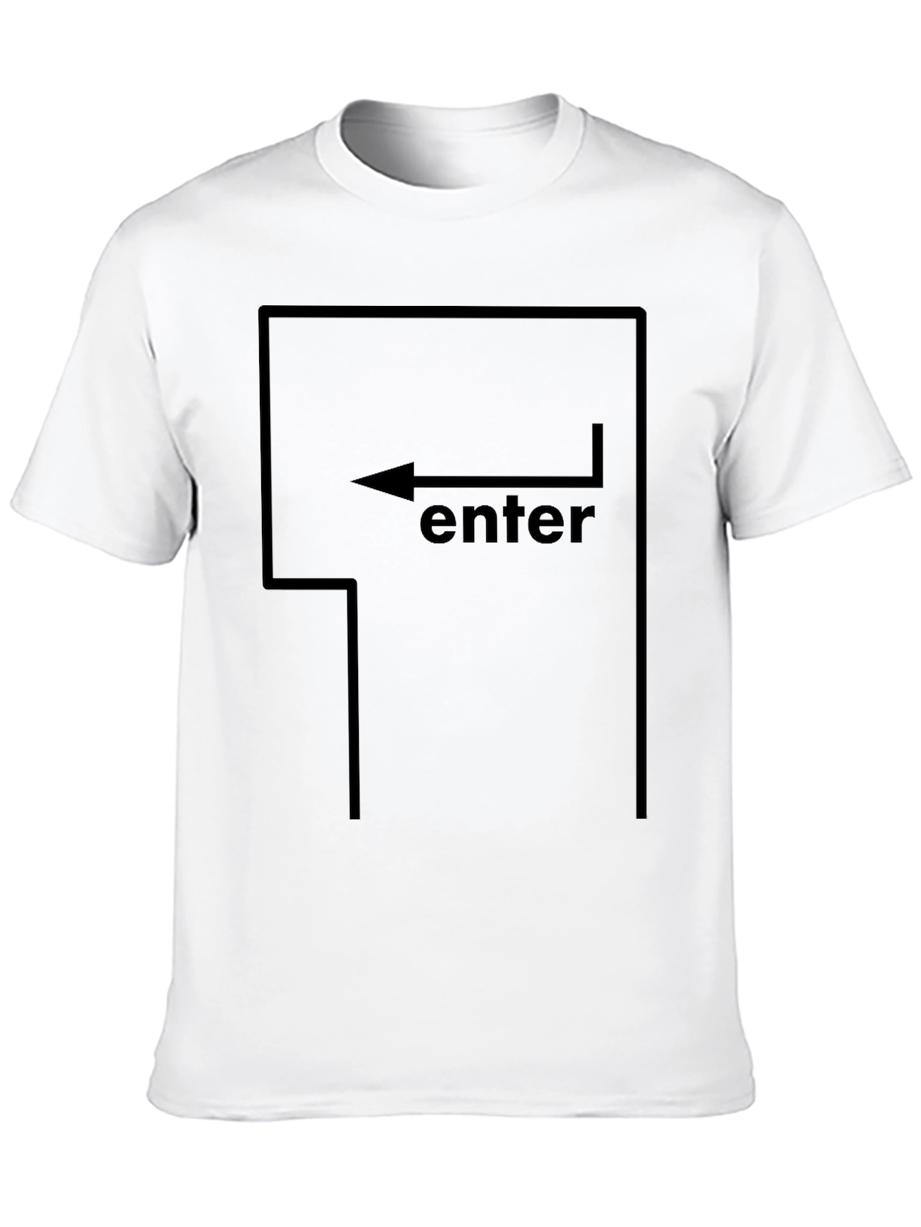 Enter Key T-Shirt - Geeky Graphic Tee