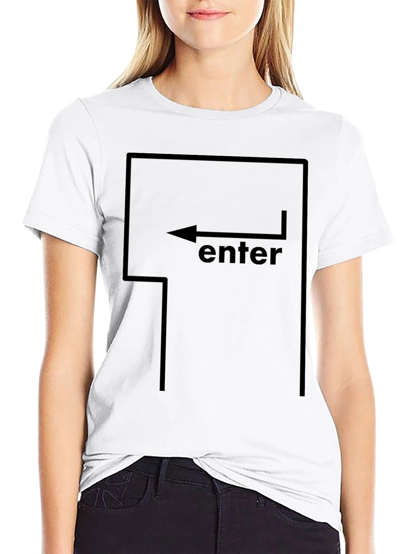 Enter Key T-Shirt - Geeky Graphic Tee