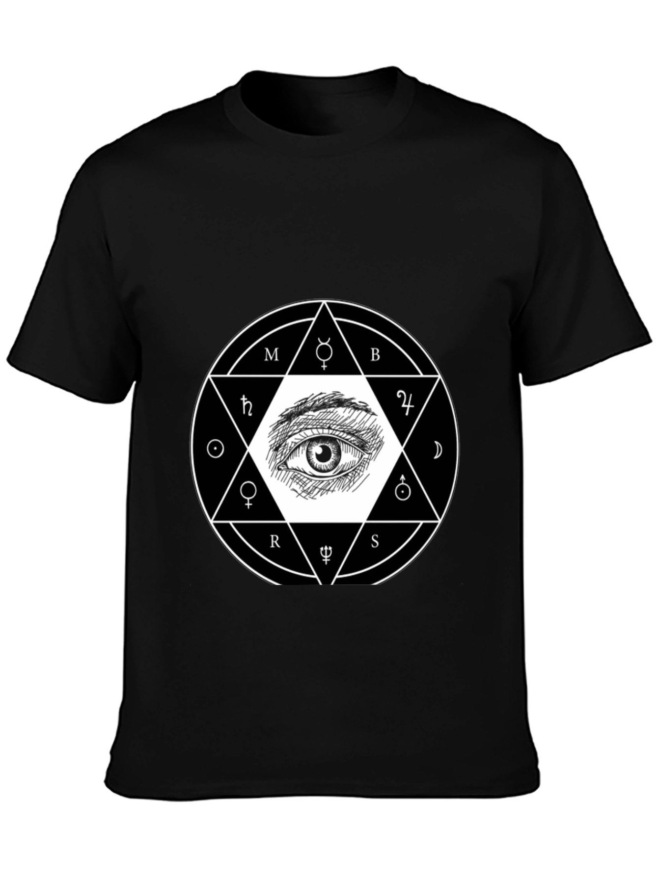 Occult Eye Graphic Tee - Unisex Black T-Shirt