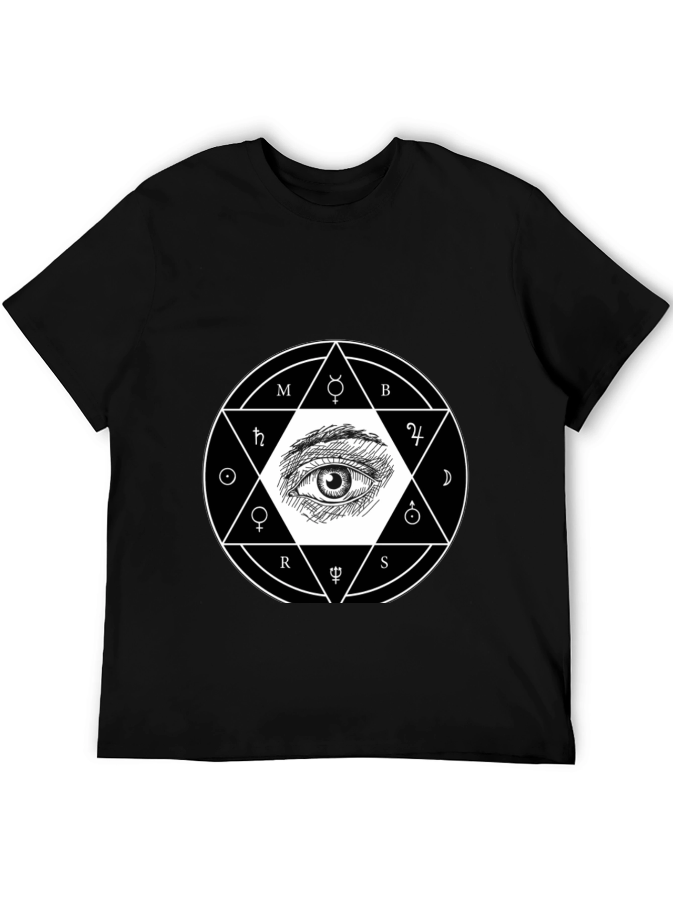Occult Eye Graphic Tee - Unisex Black T-Shirt