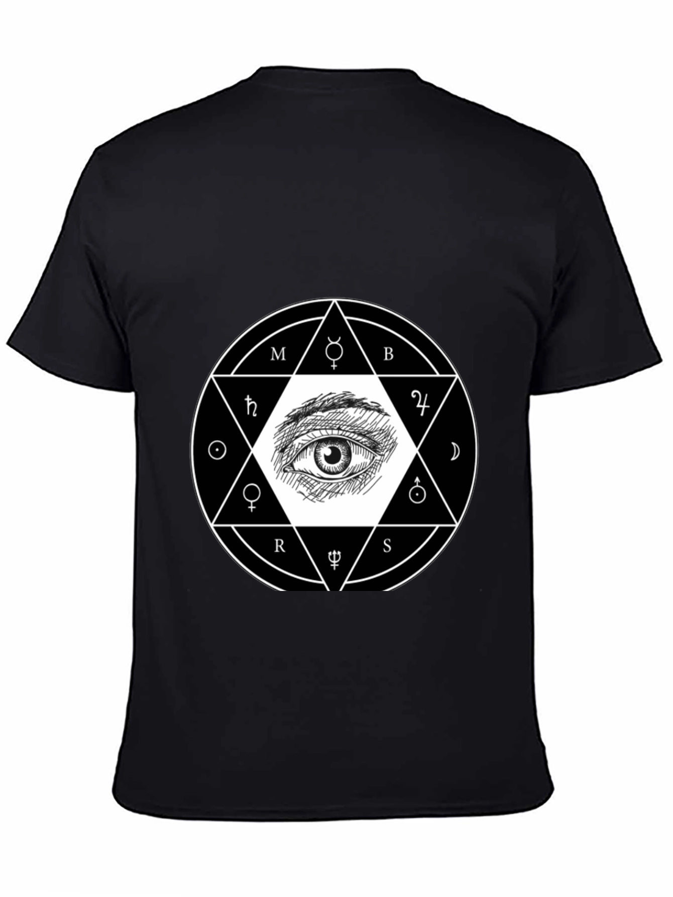 Occult Eye Graphic Tee - Unisex Black T-Shirt
