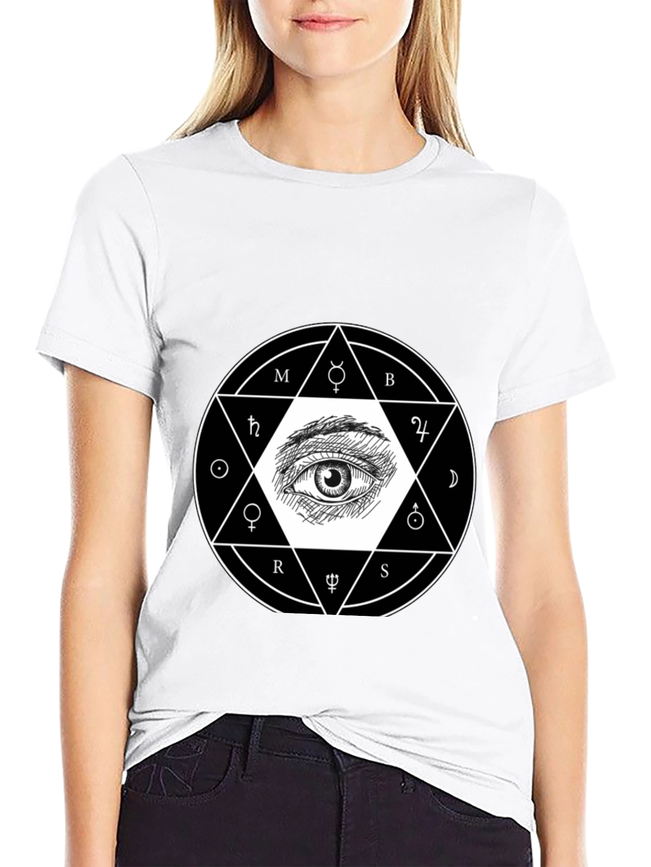 Occult Eye Graphic Tee - Unisex Black T-Shirt