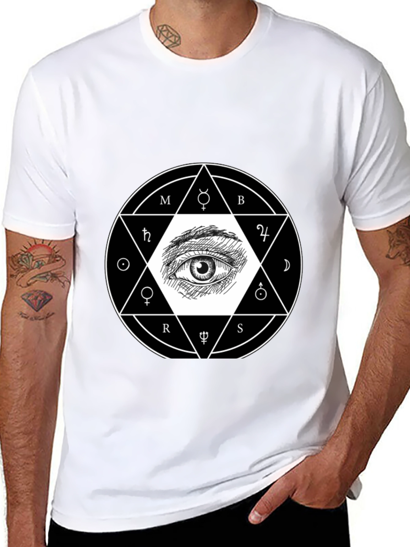 Occult Eye Graphic Tee - Unisex Black T-Shirt
