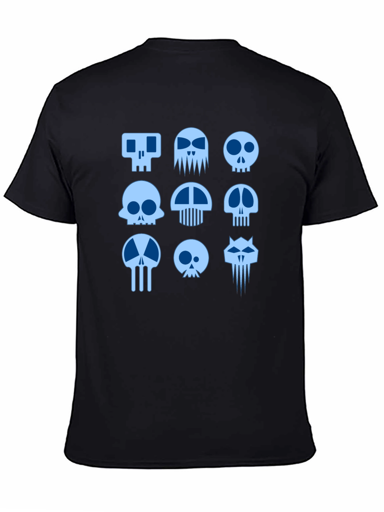 Skull Graphic Print Black T-Shirt
