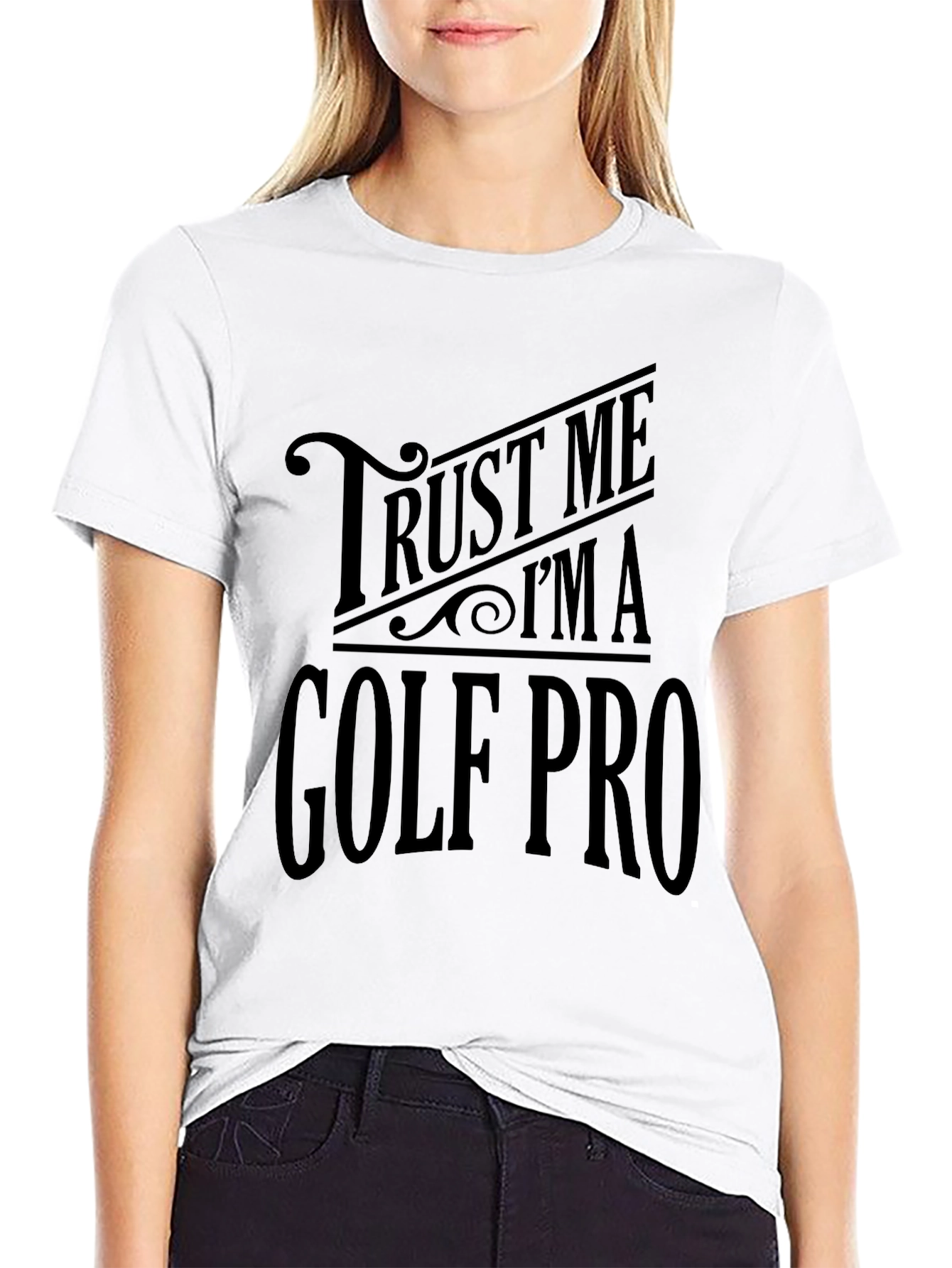 Trust Me Im A Golf Pro Black T-Shirt