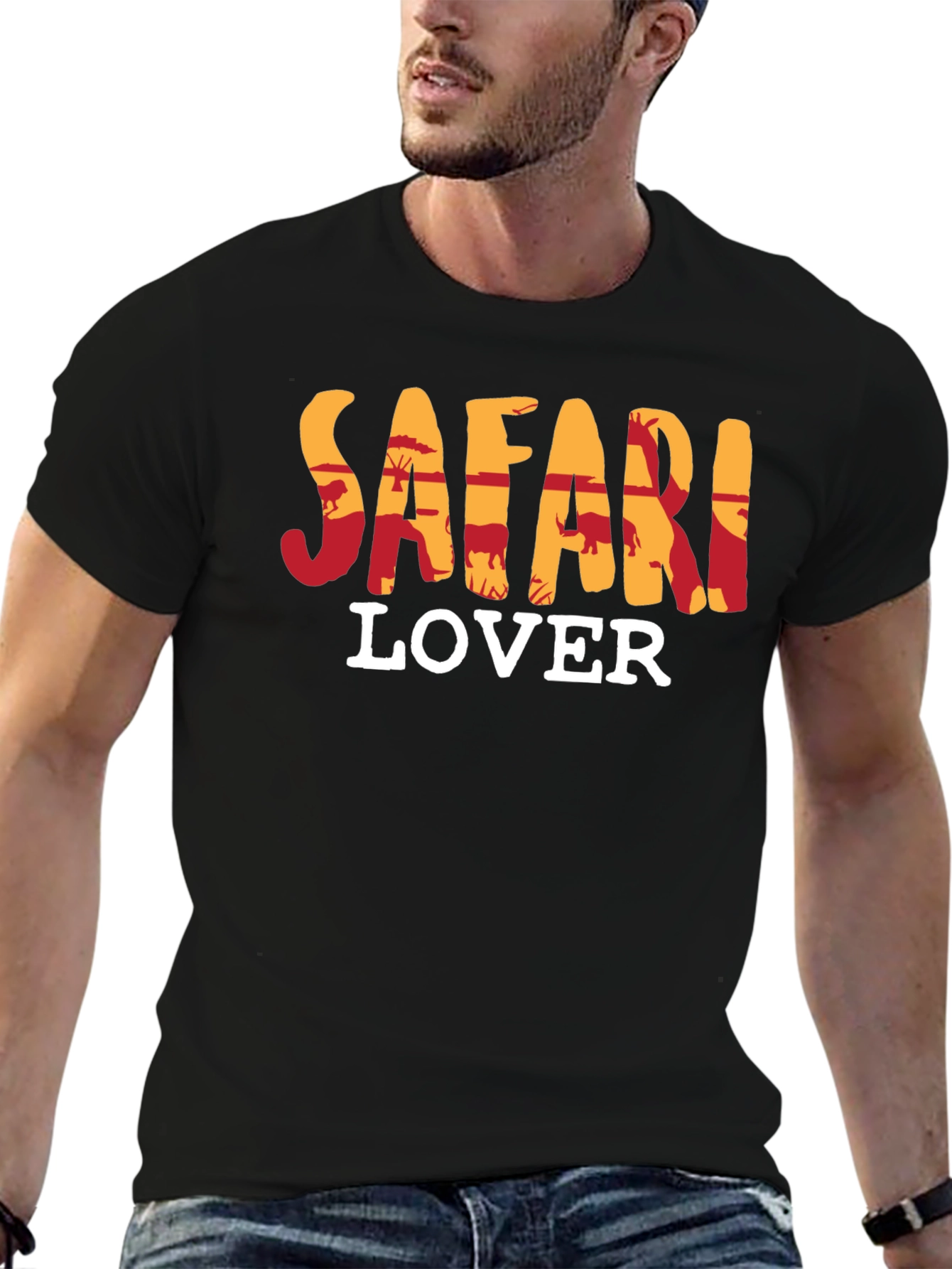 Safari Lover T-Shirt - Animal Print Design