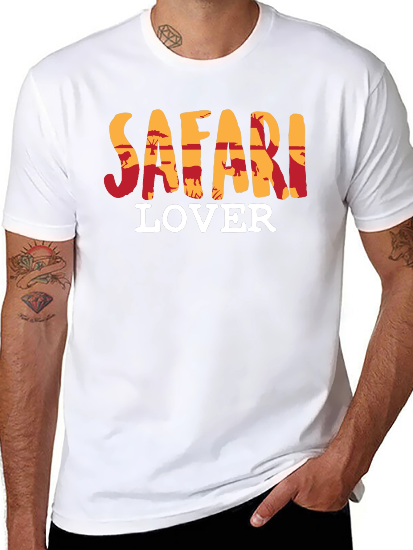 Safari Lover T-Shirt - Animal Print Design