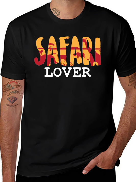 Safari Lover T-Shirt - Animal Print Design