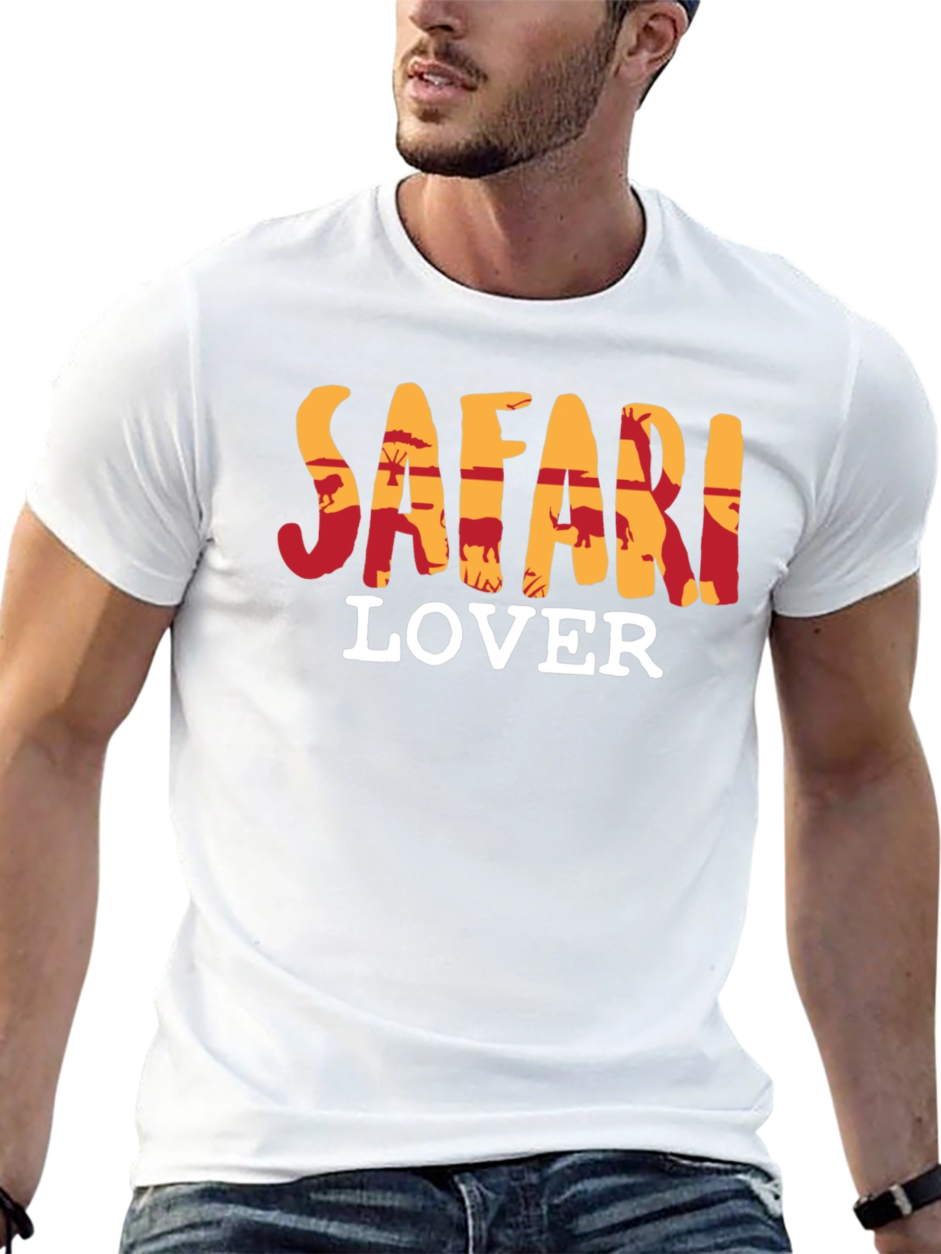 Safari Lover T-Shirt - Animal Print Design