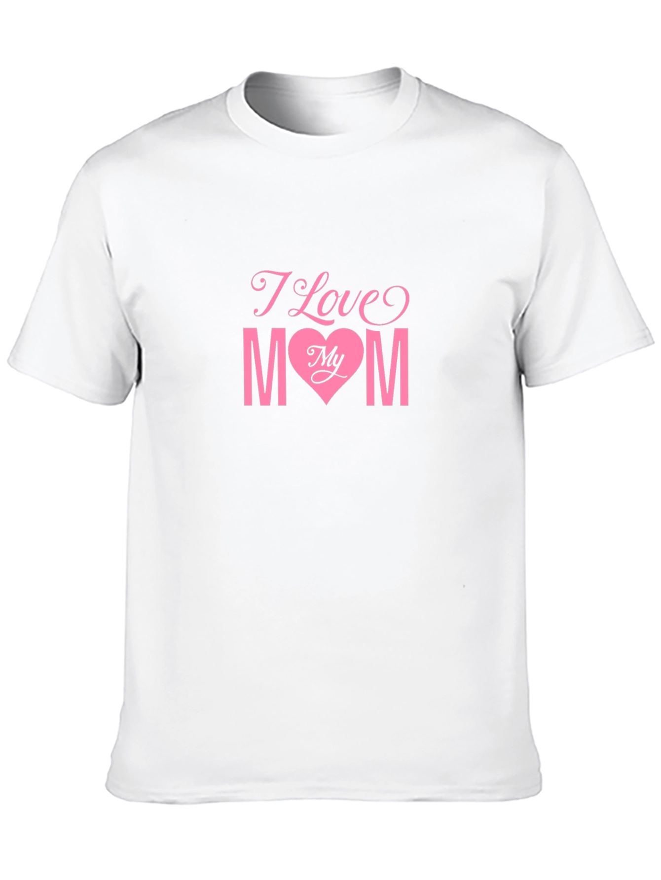 I Love My Mom Black T-Shirt