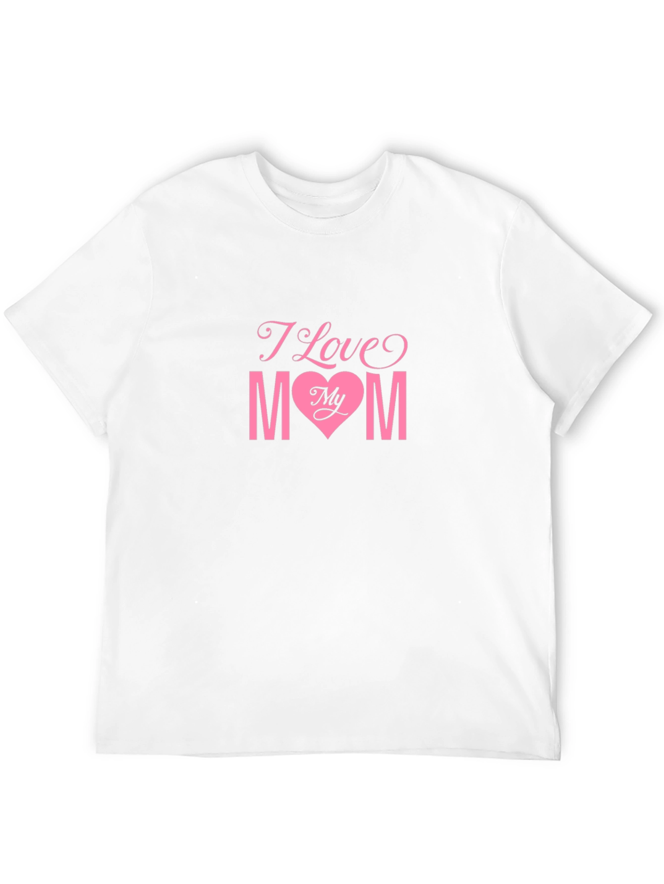 I Love My Mom Black T-Shirt