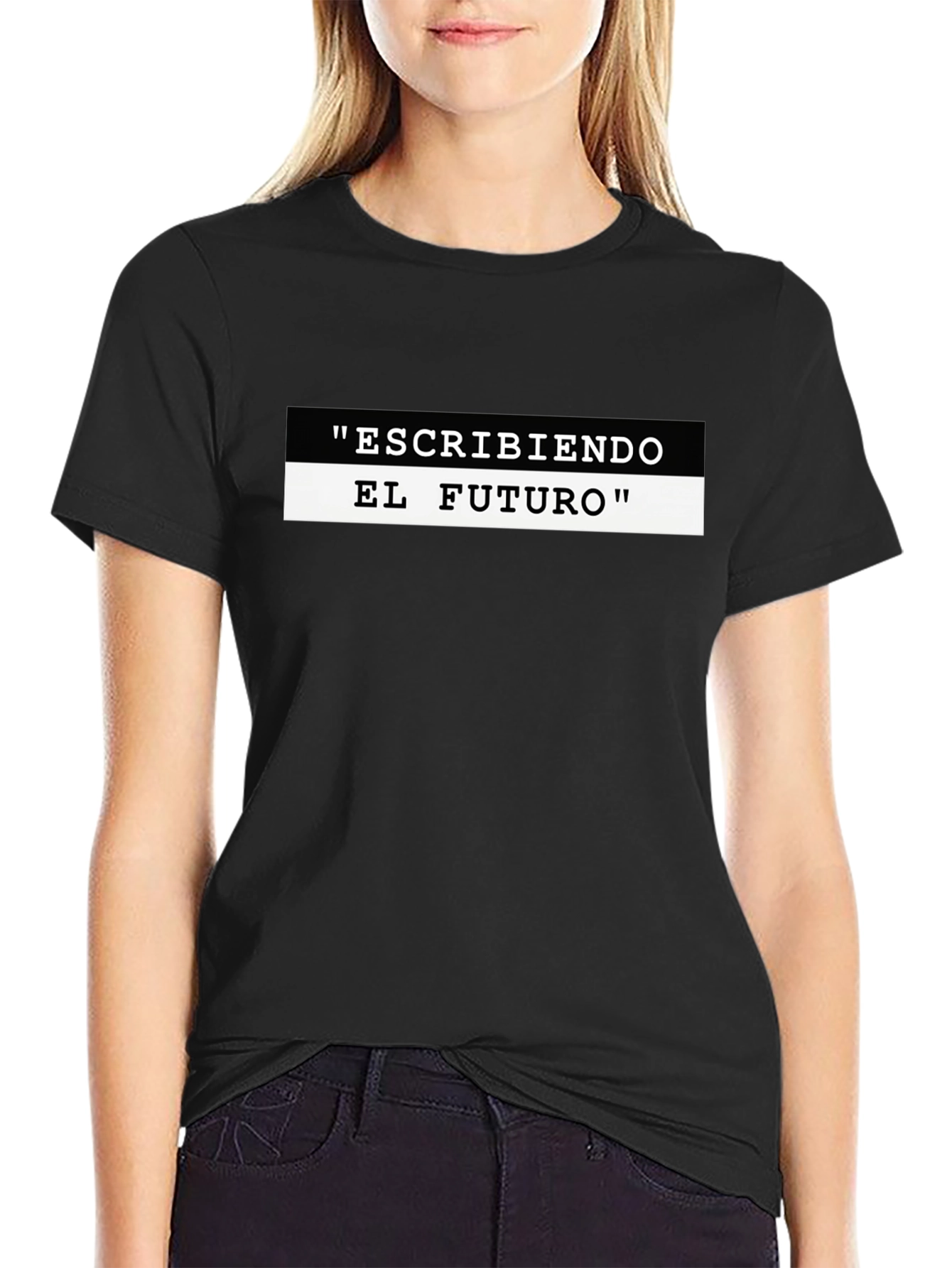 Escribiendo El Futuro Graphic T-Shirt - Black