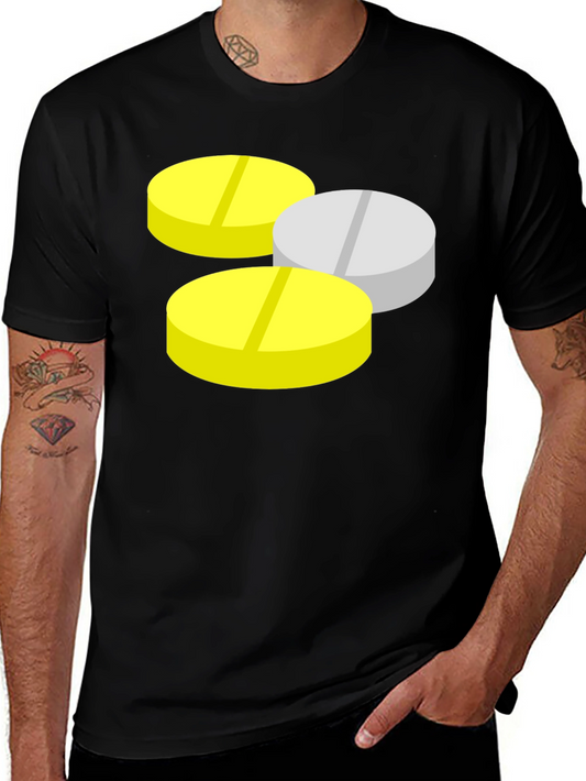 Pills Graphic Black T-Shirt