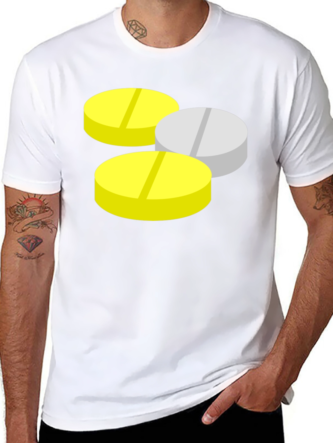 Pills Graphic Black T-Shirt