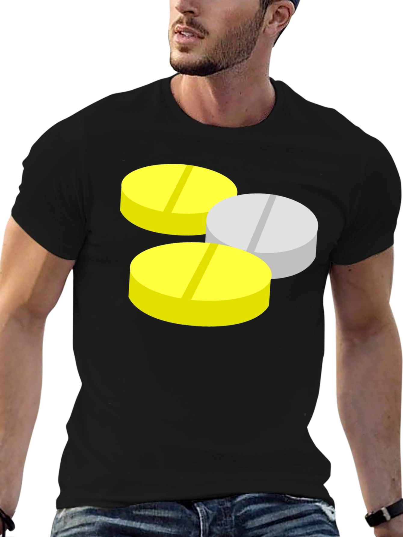 Pills Graphic Black T-Shirt