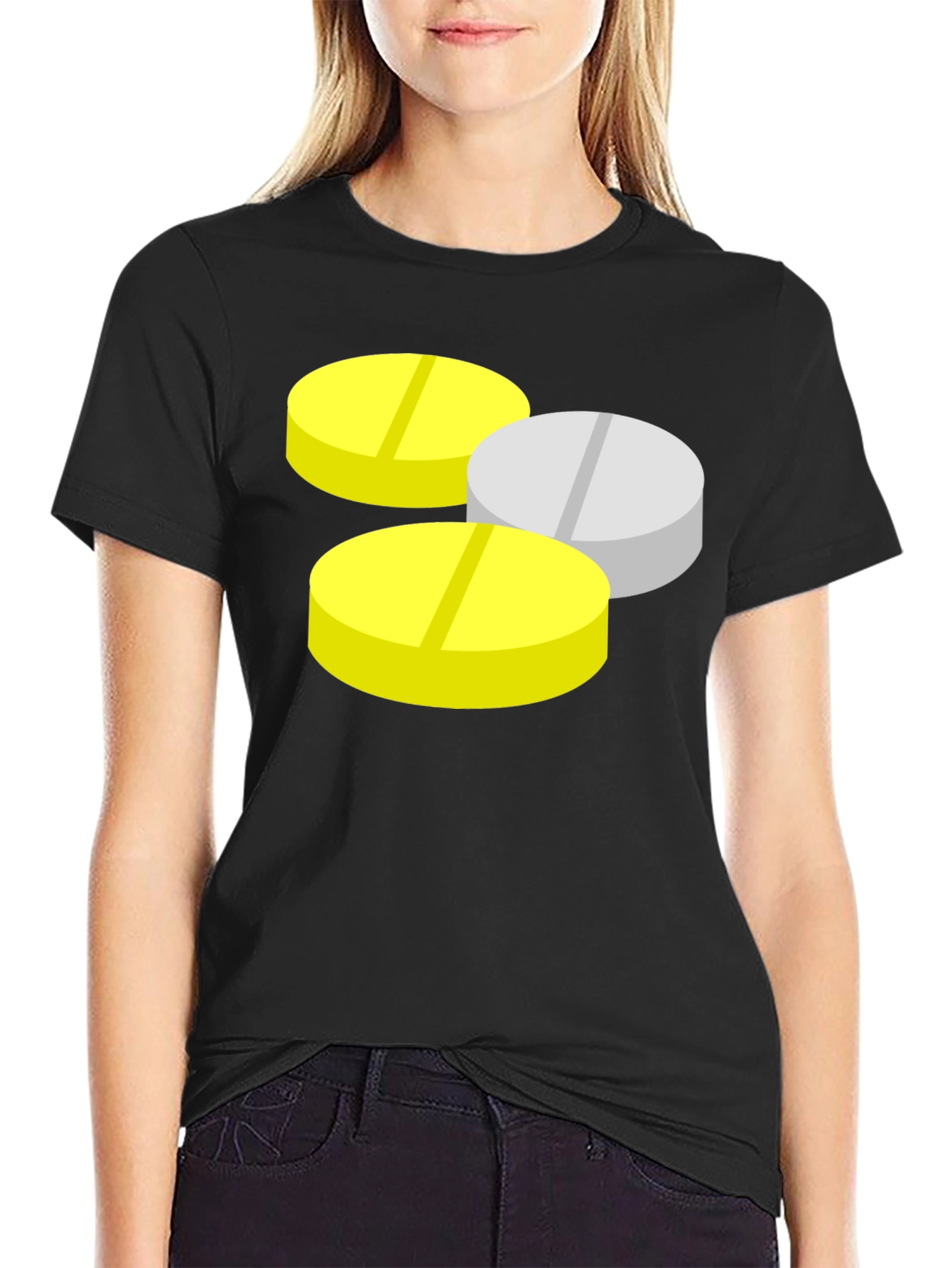 Pills Graphic Black T-Shirt