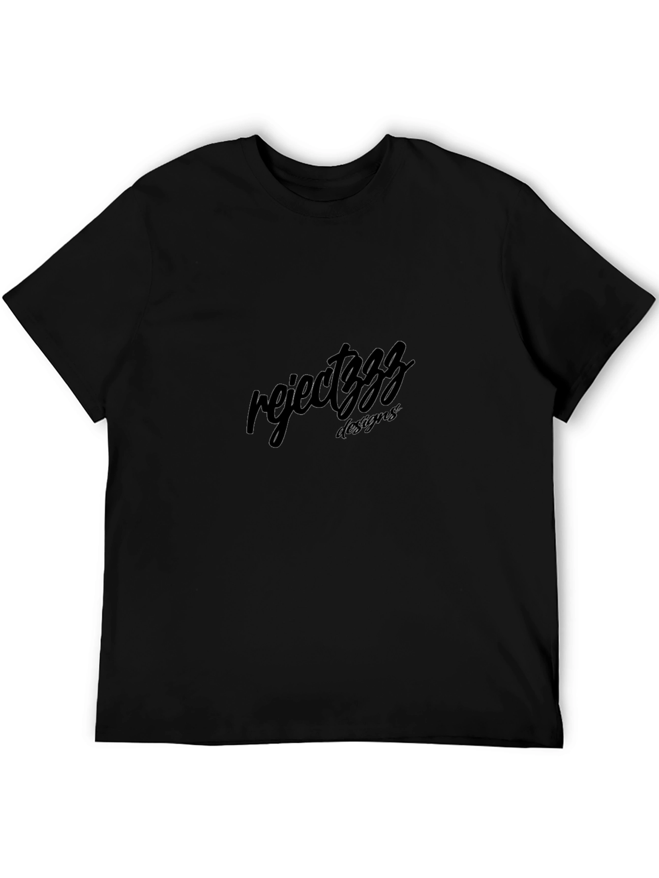 Reject3zz Designs Black T-Shirt Casual Wear