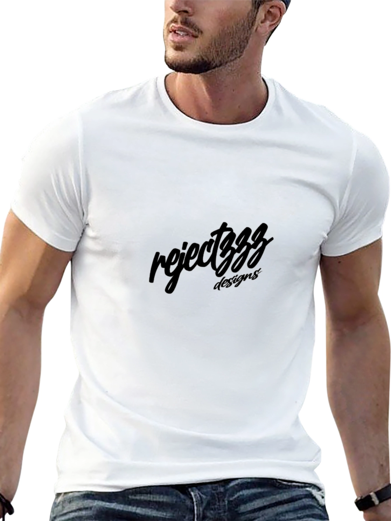 Reject3zz Designs Black T-Shirt Casual Wear
