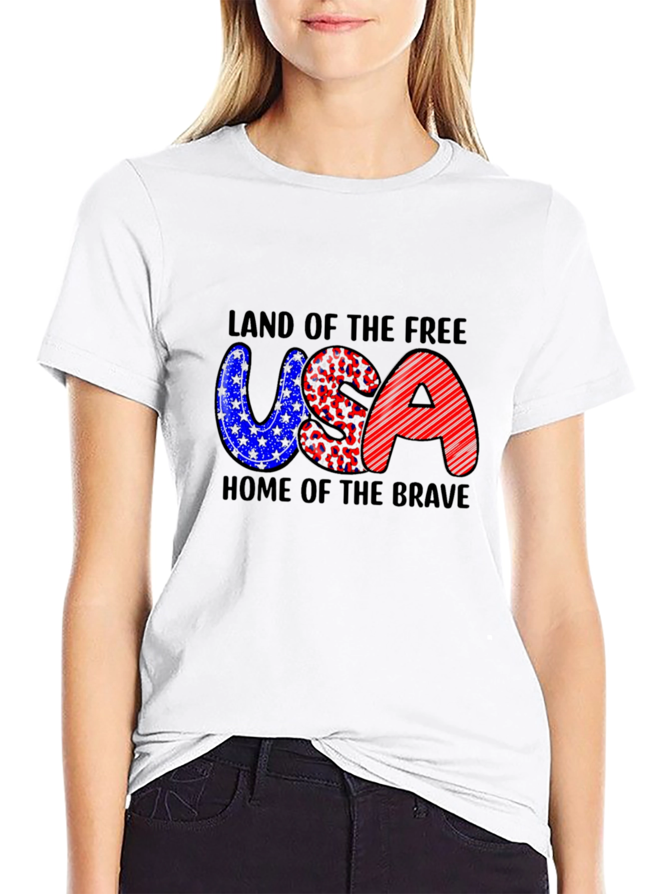 Patriotic USA T-Shirt - Land of the Free