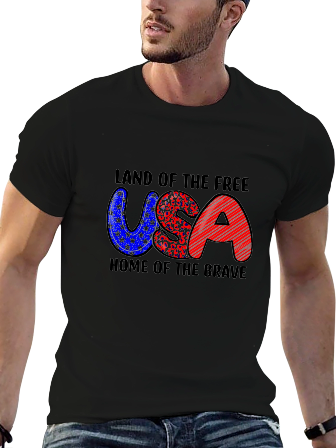 Patriotic USA T-Shirt - Land of the Free