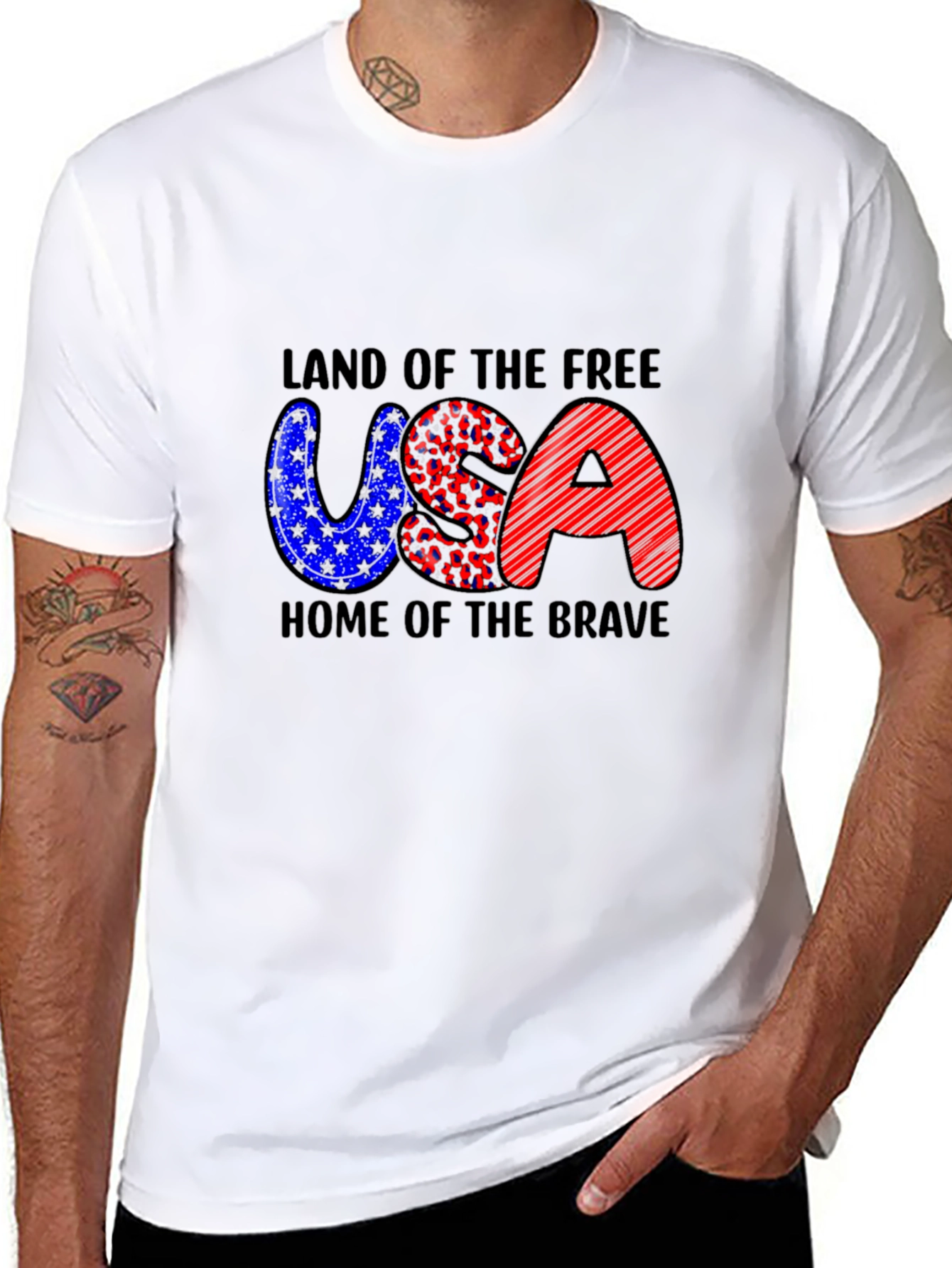 Patriotic USA T-Shirt - Land of the Free