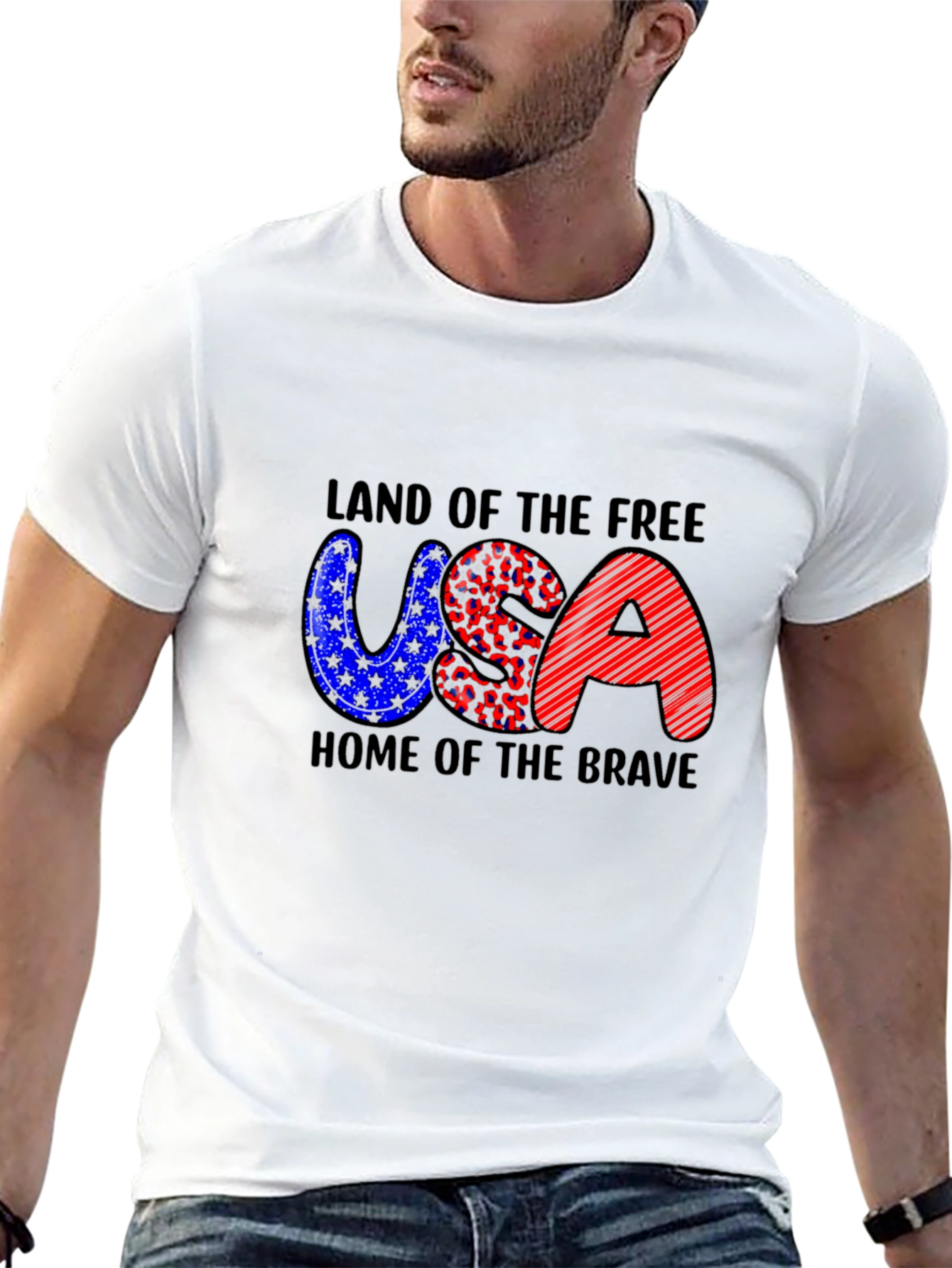 Patriotic USA T-Shirt - Land of the Free