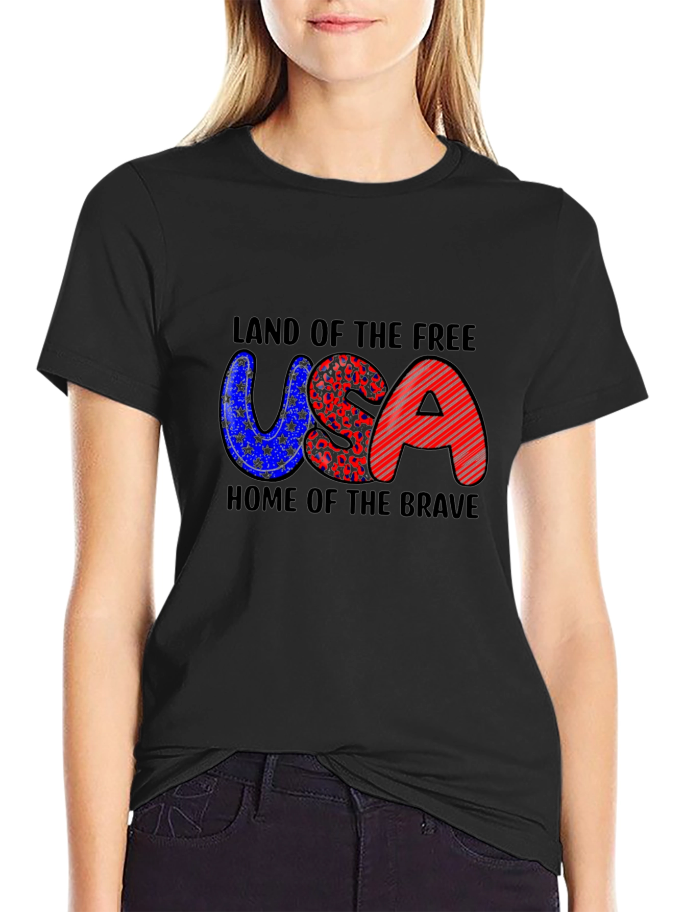 Patriotic USA T-Shirt - Land of the Free