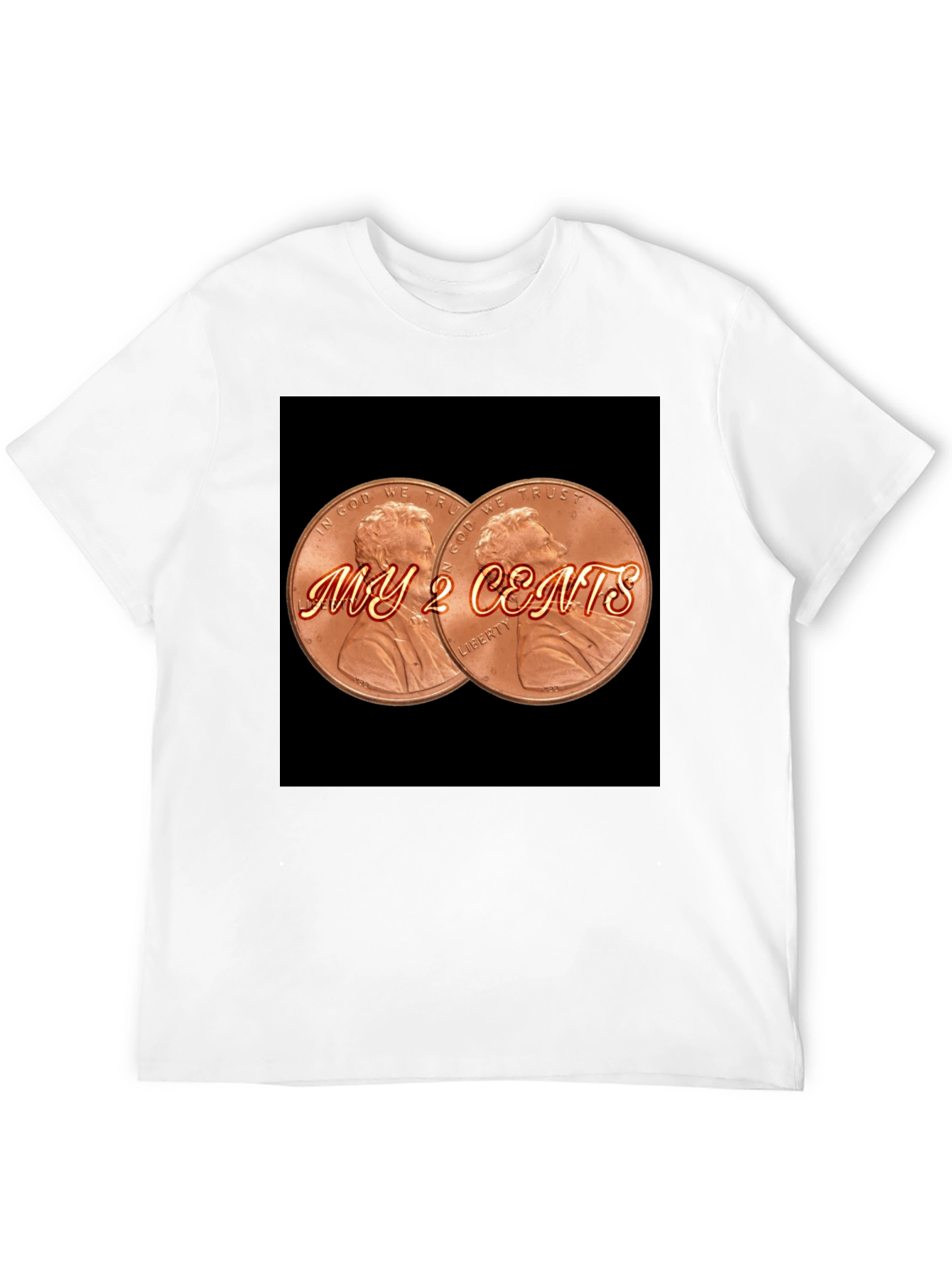 My 2 Cents Graphic Tee - Black T-Shirt