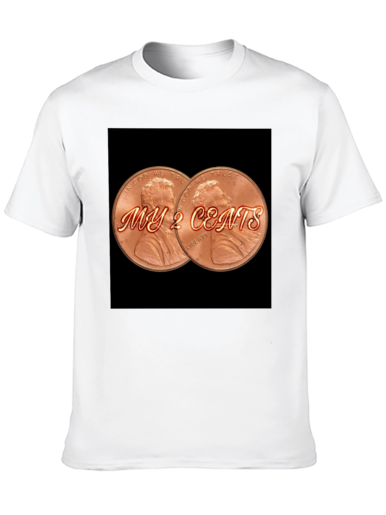 My 2 Cents Graphic Tee - Black T-Shirt
