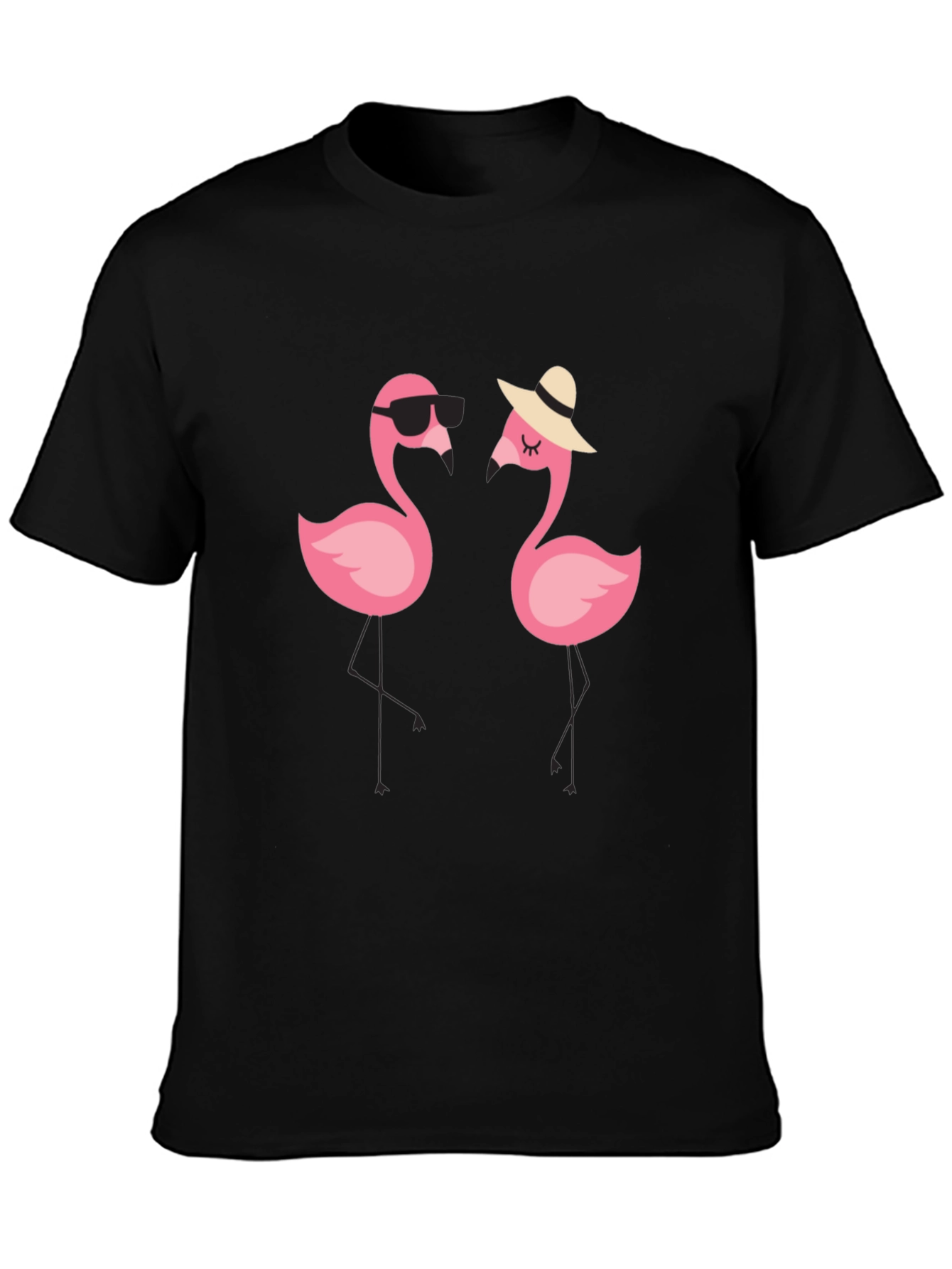 Flamingo Couple Graphic Tee