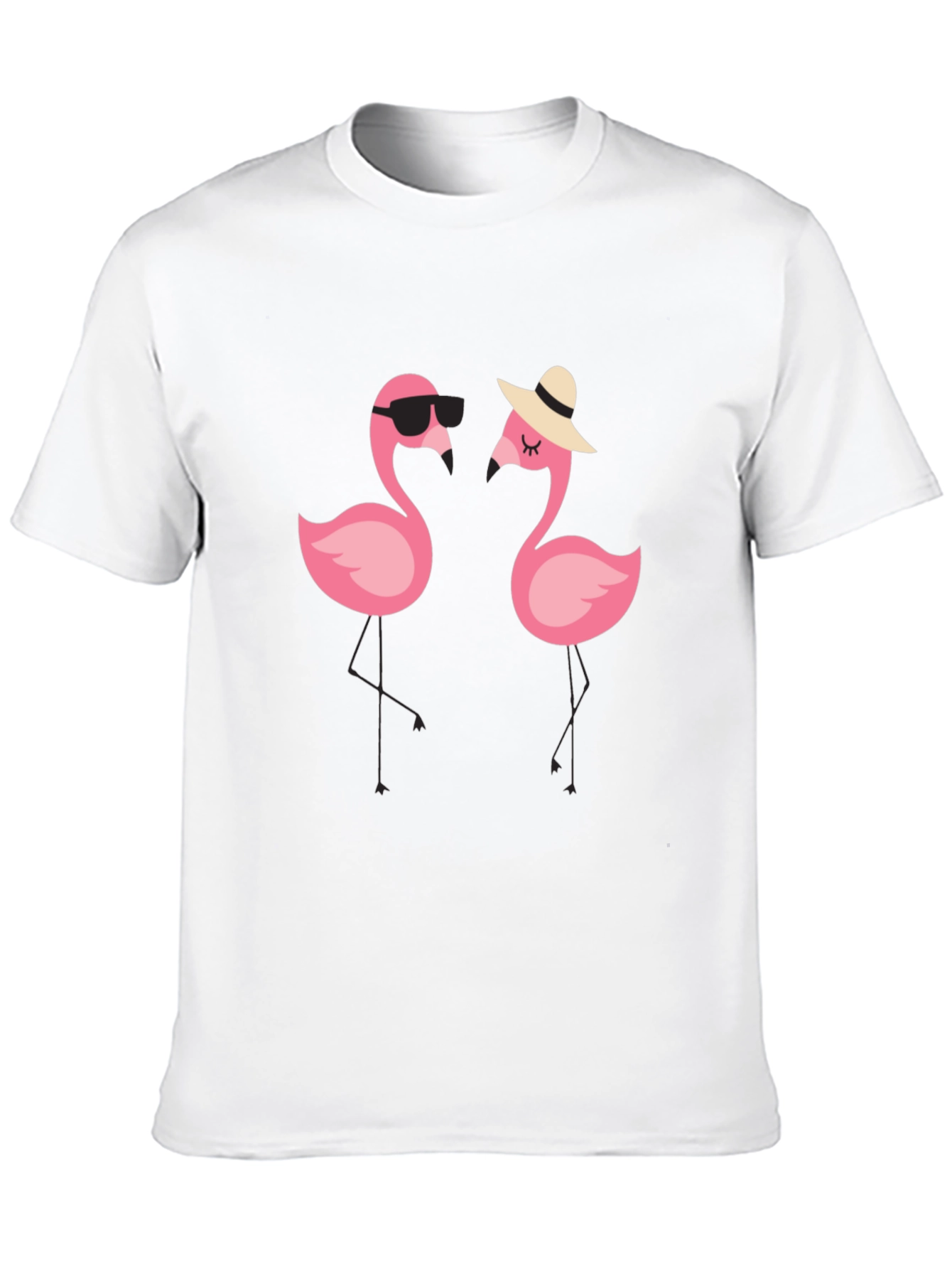 Flamingo Couple Graphic Tee