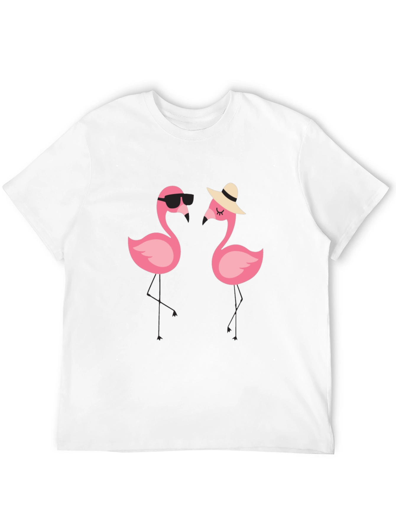 Flamingo Couple Graphic Tee