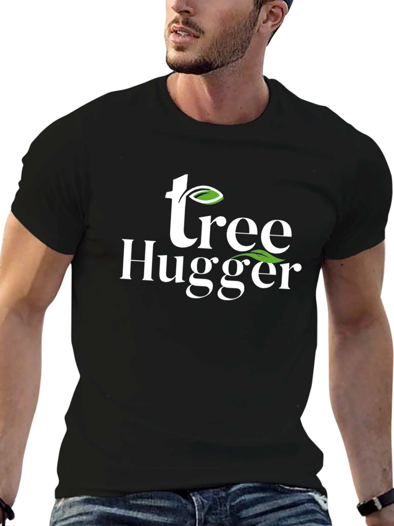 Tree Hugger Graphic Tee - Environmental Awareness