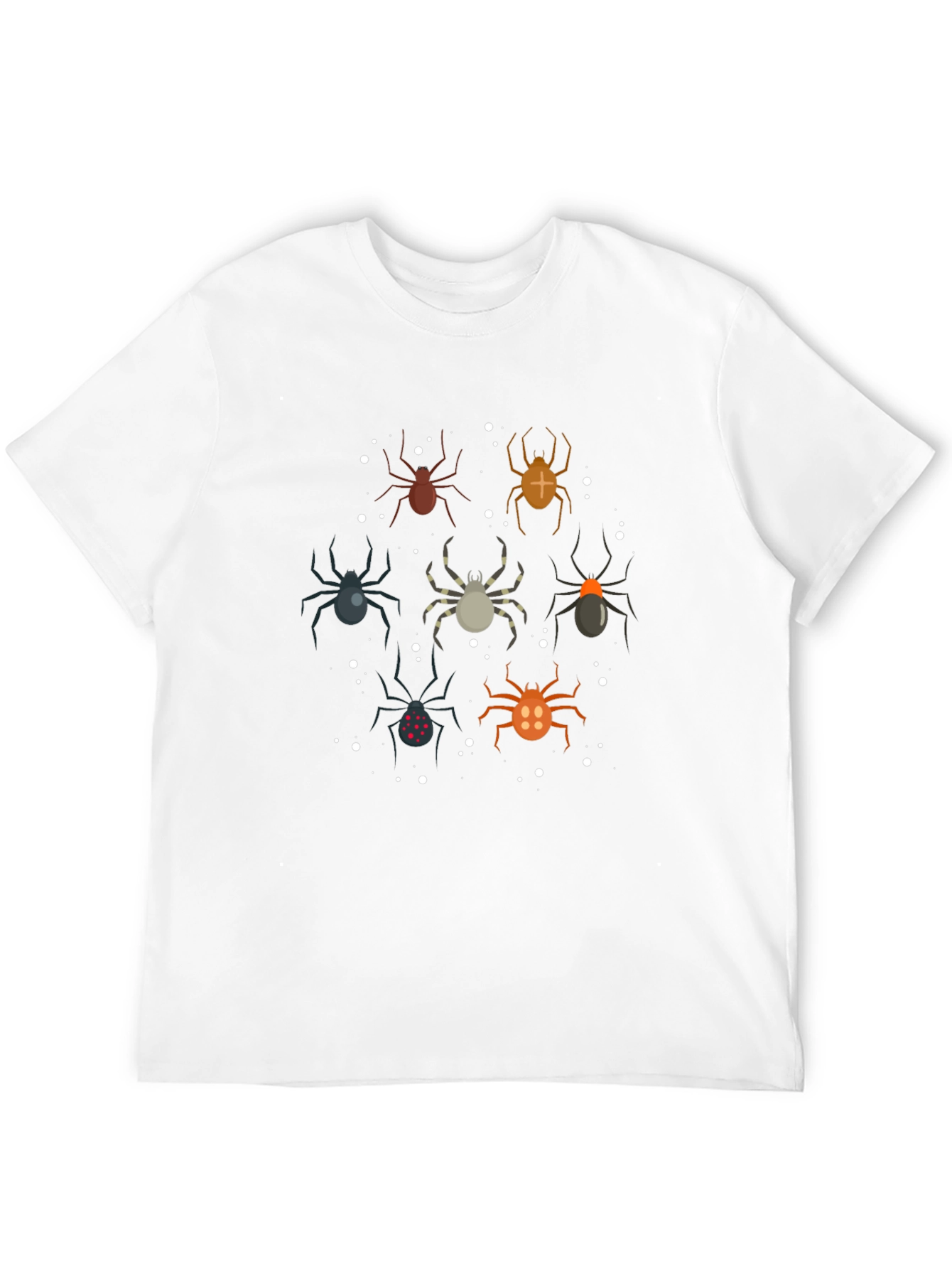 Spider Pattern Black T-Shirt