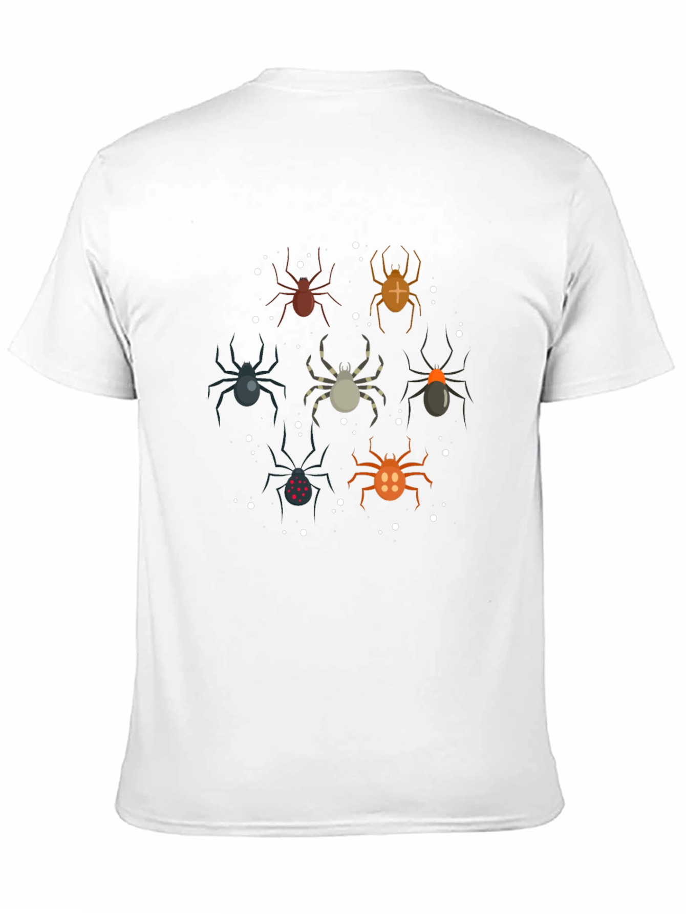 Spider Pattern Black T-Shirt