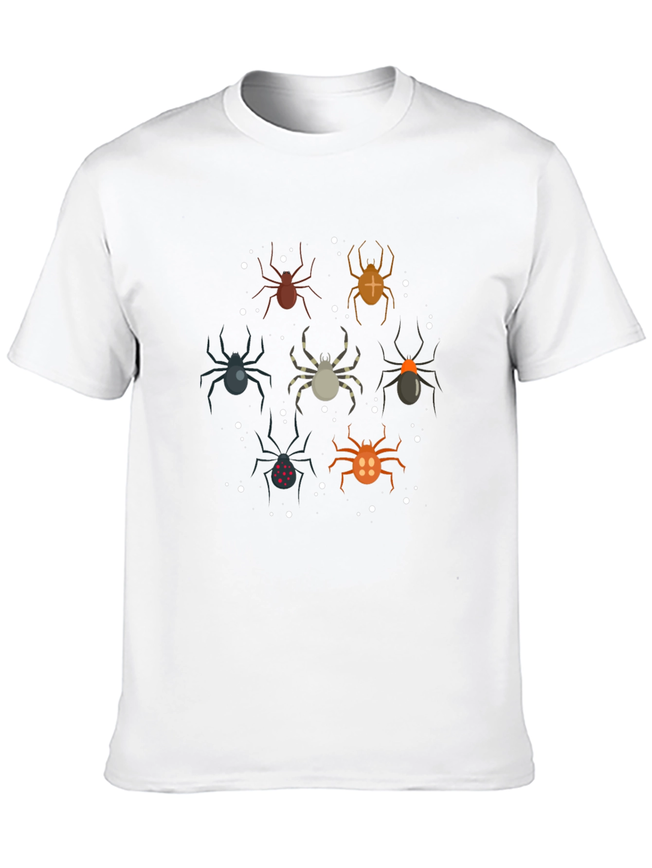 Spider Pattern Black T-Shirt