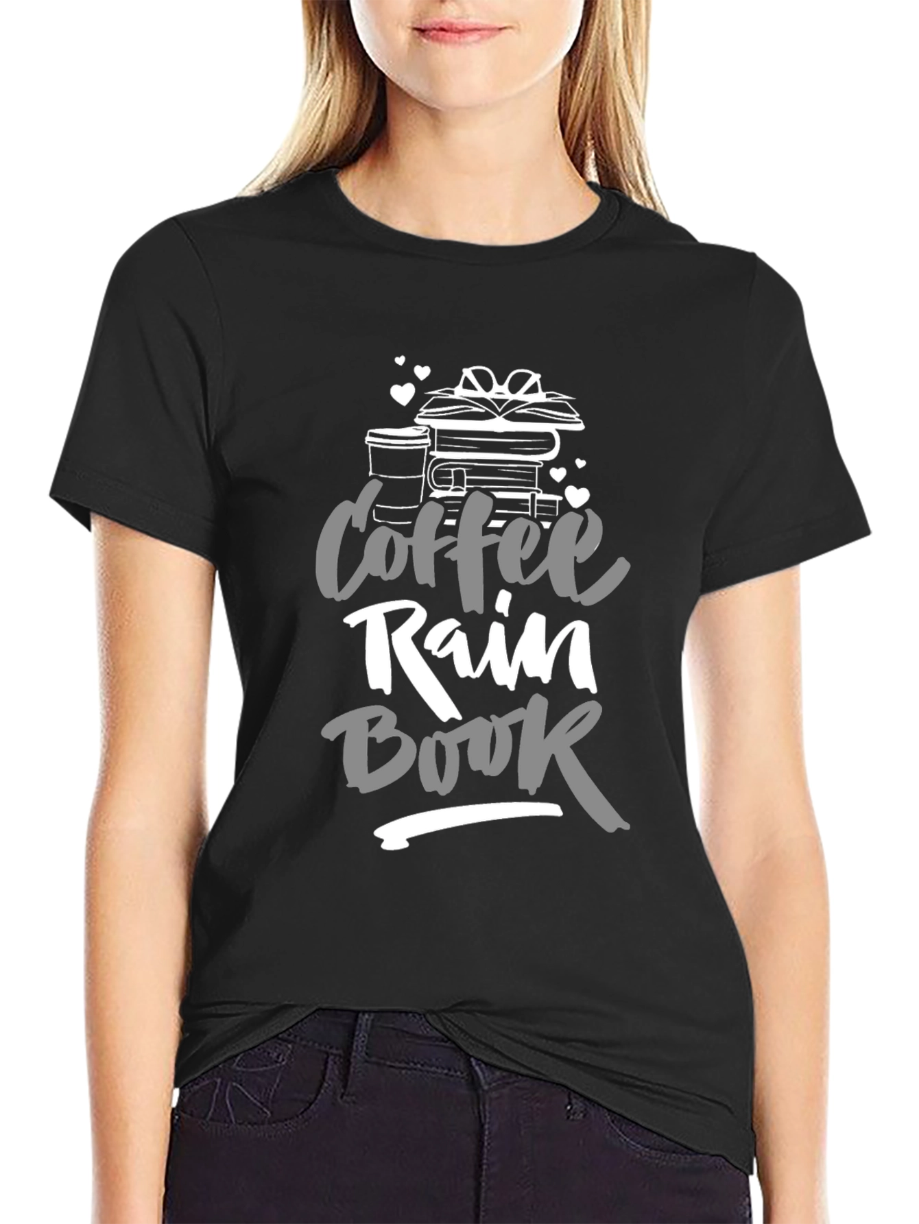 Coffee Rain Book T-Shirt - Readers Delight