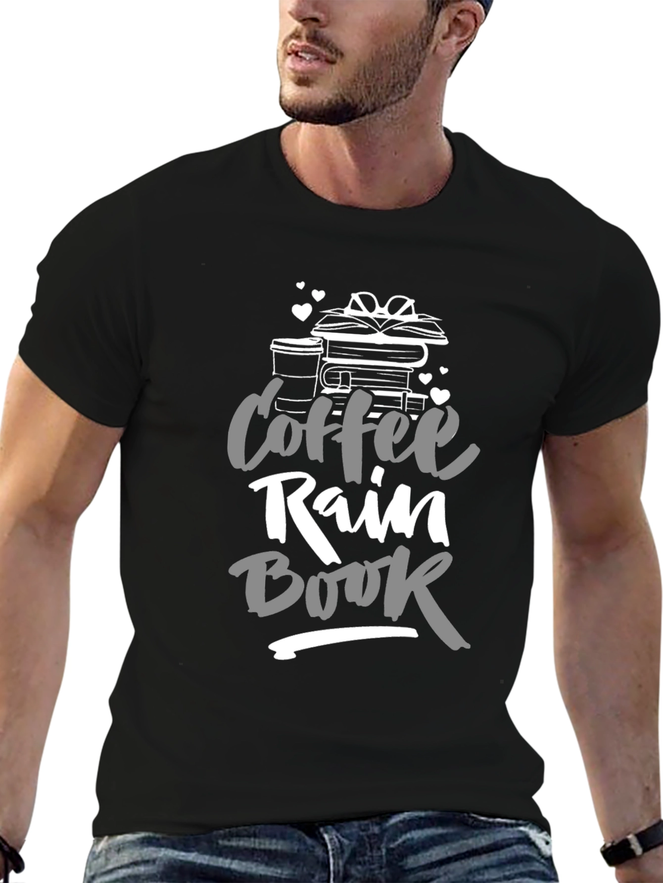 Coffee Rain Book T-Shirt - Readers Delight