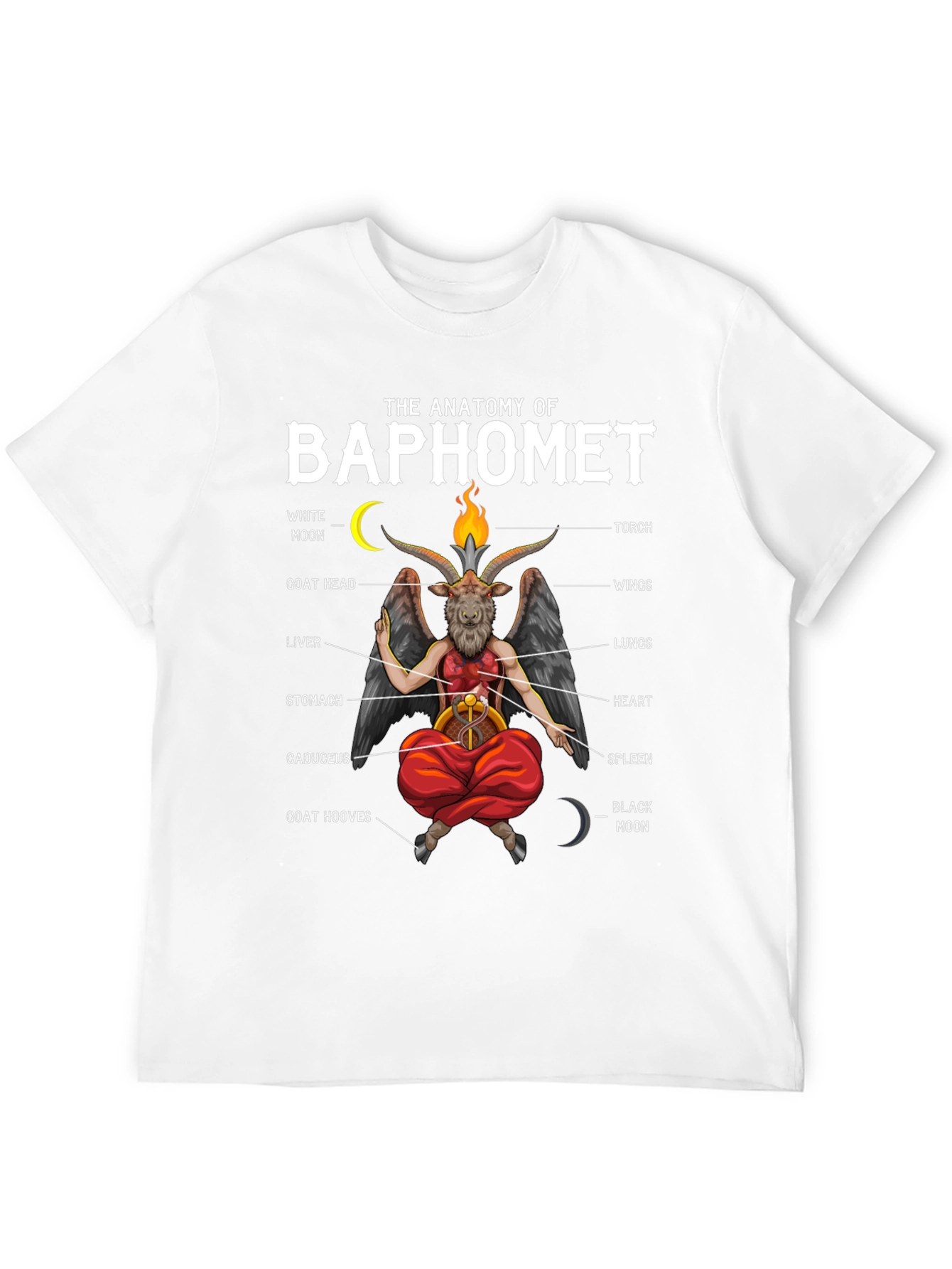 Anatomy of Baphomet Graphic T-Shirt - Unisex
