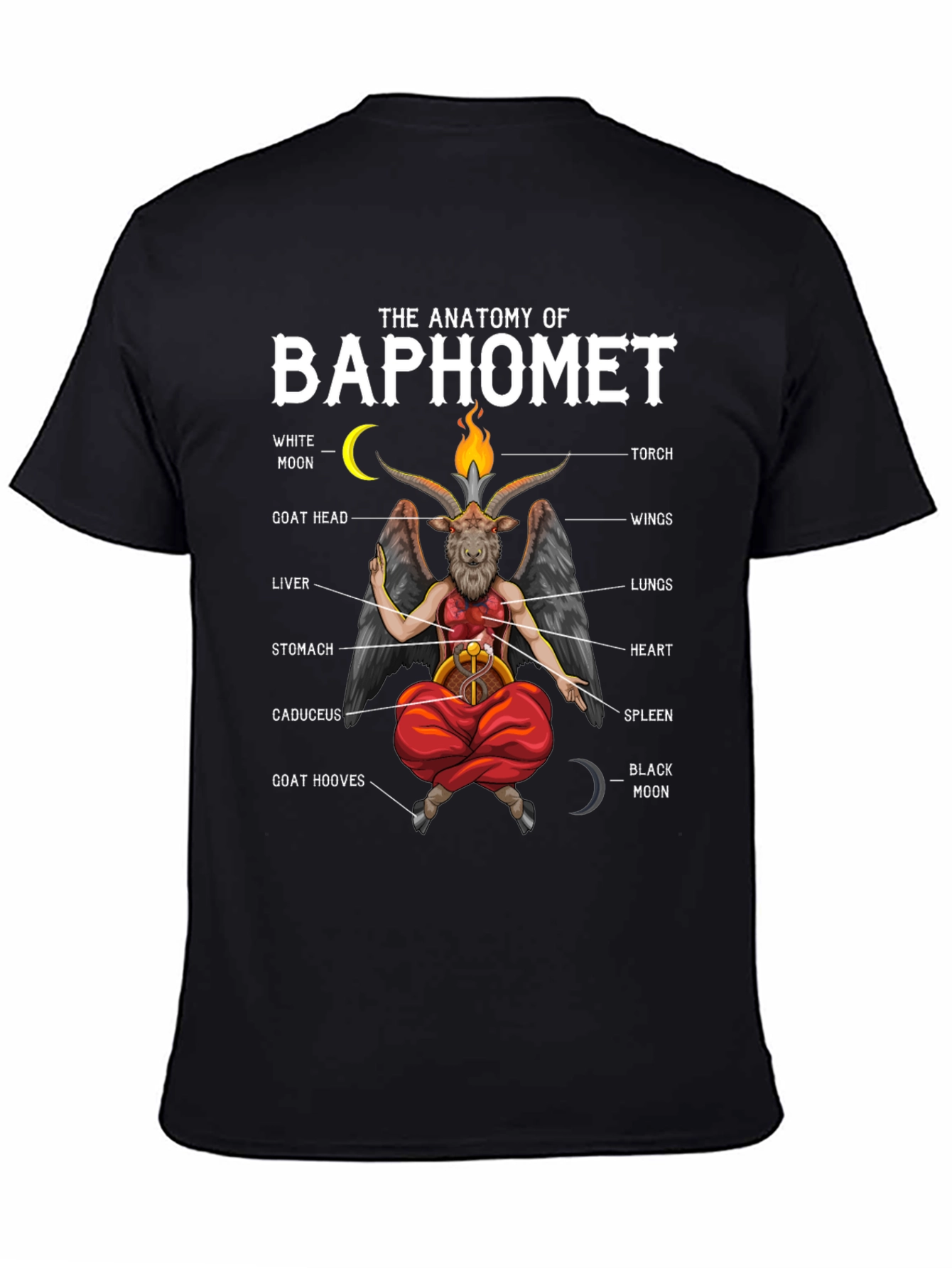 Anatomy of Baphomet Graphic T-Shirt - Unisex