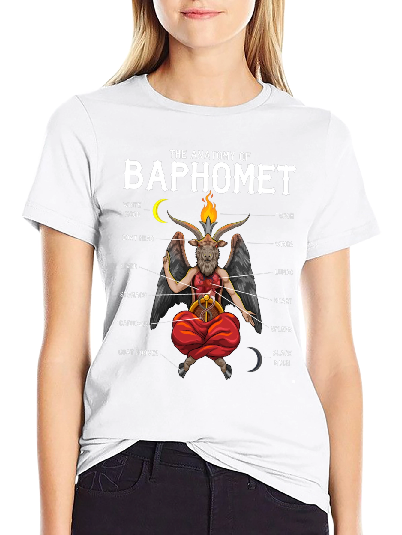 Anatomy of Baphomet Graphic T-Shirt - Unisex