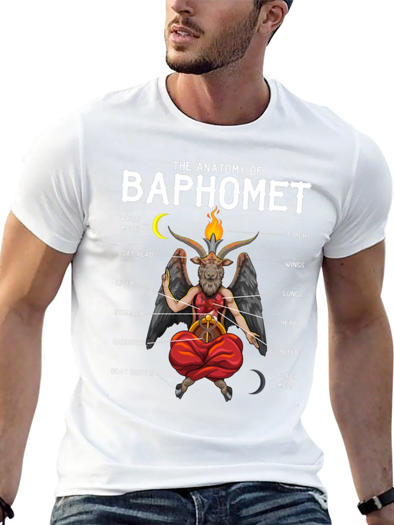 Anatomy of Baphomet Graphic T-Shirt - Unisex