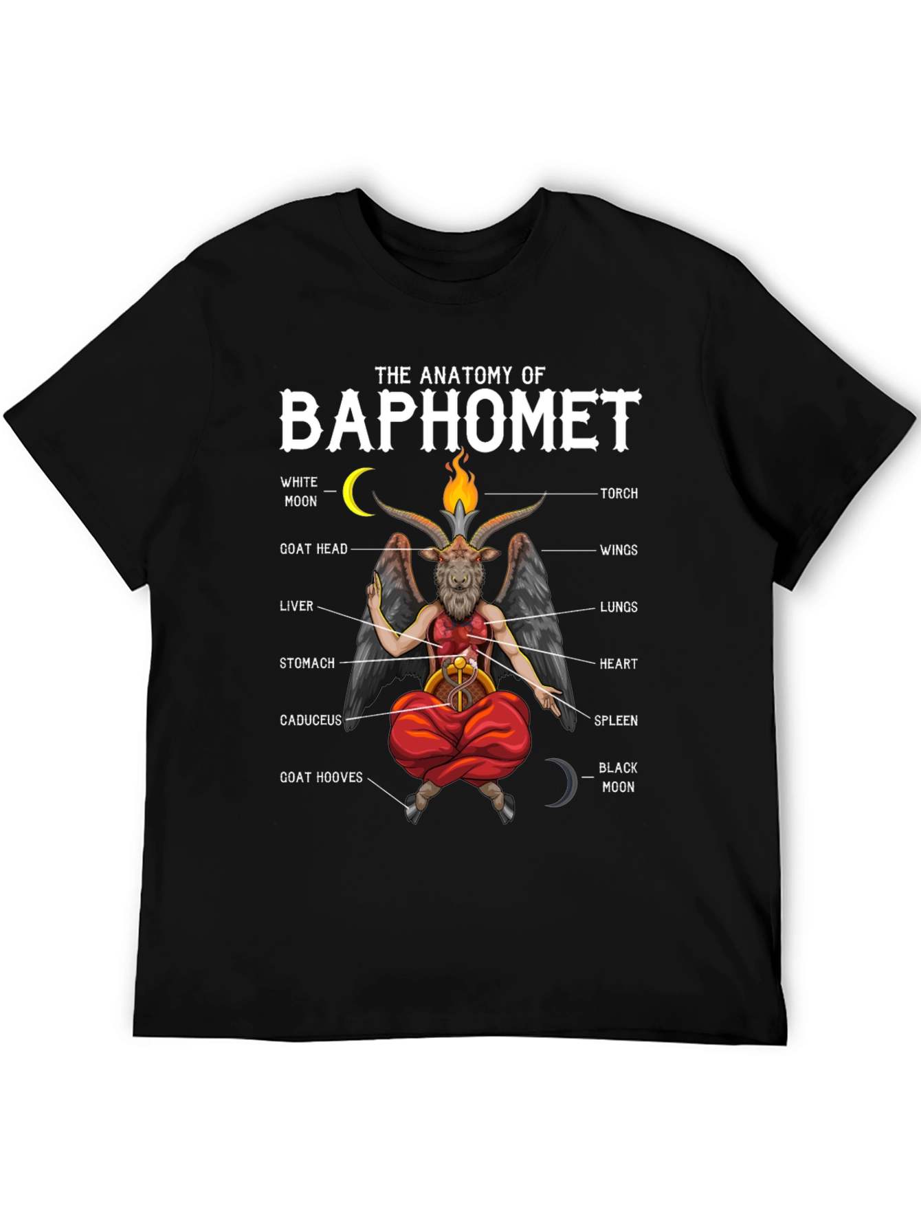 Anatomy of Baphomet Graphic T-Shirt - Unisex