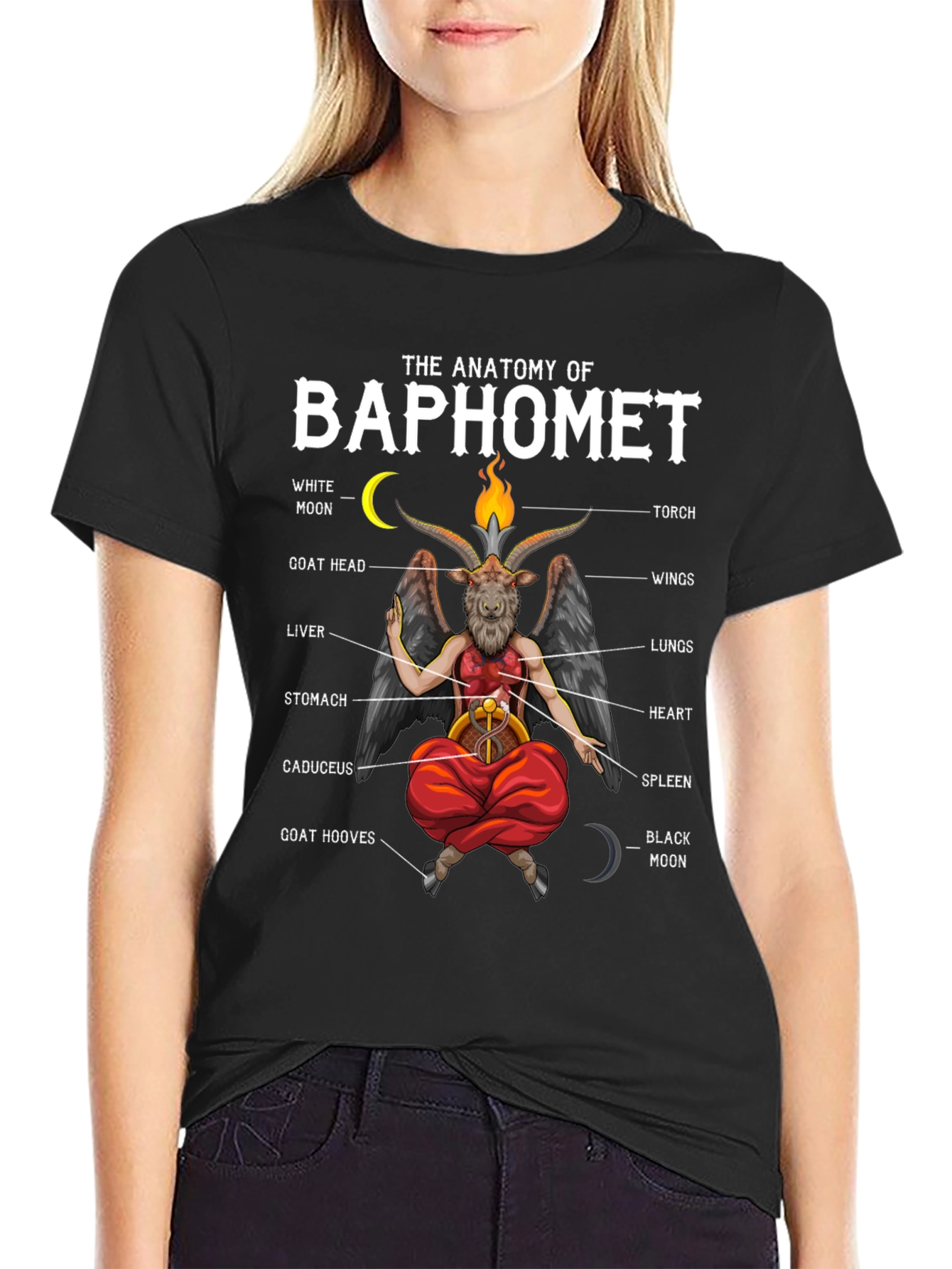 Anatomy of Baphomet Graphic T-Shirt - Unisex