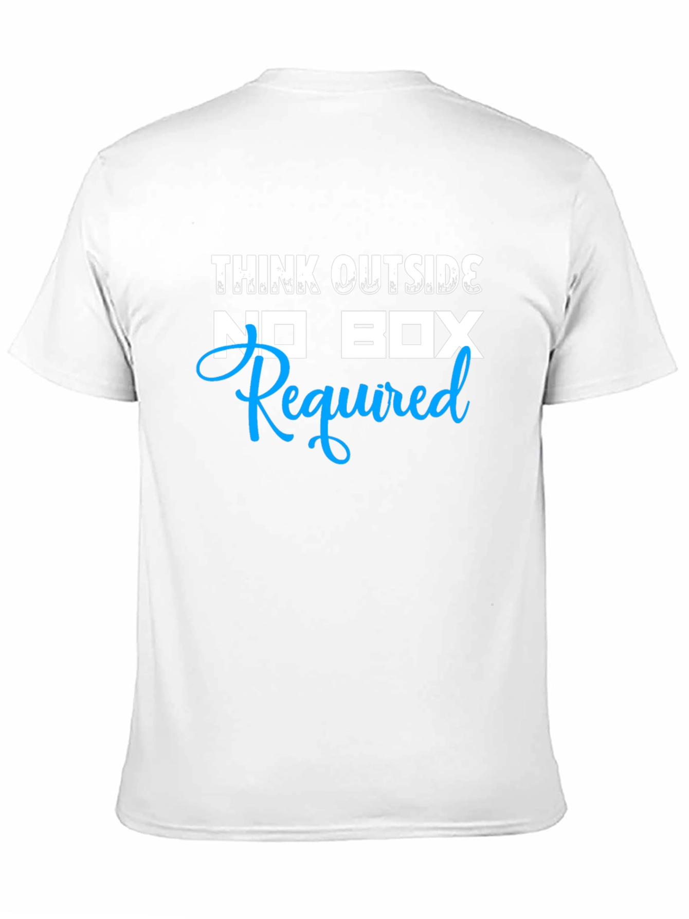 Think Outside No Box Required Mens Black T-Shirt