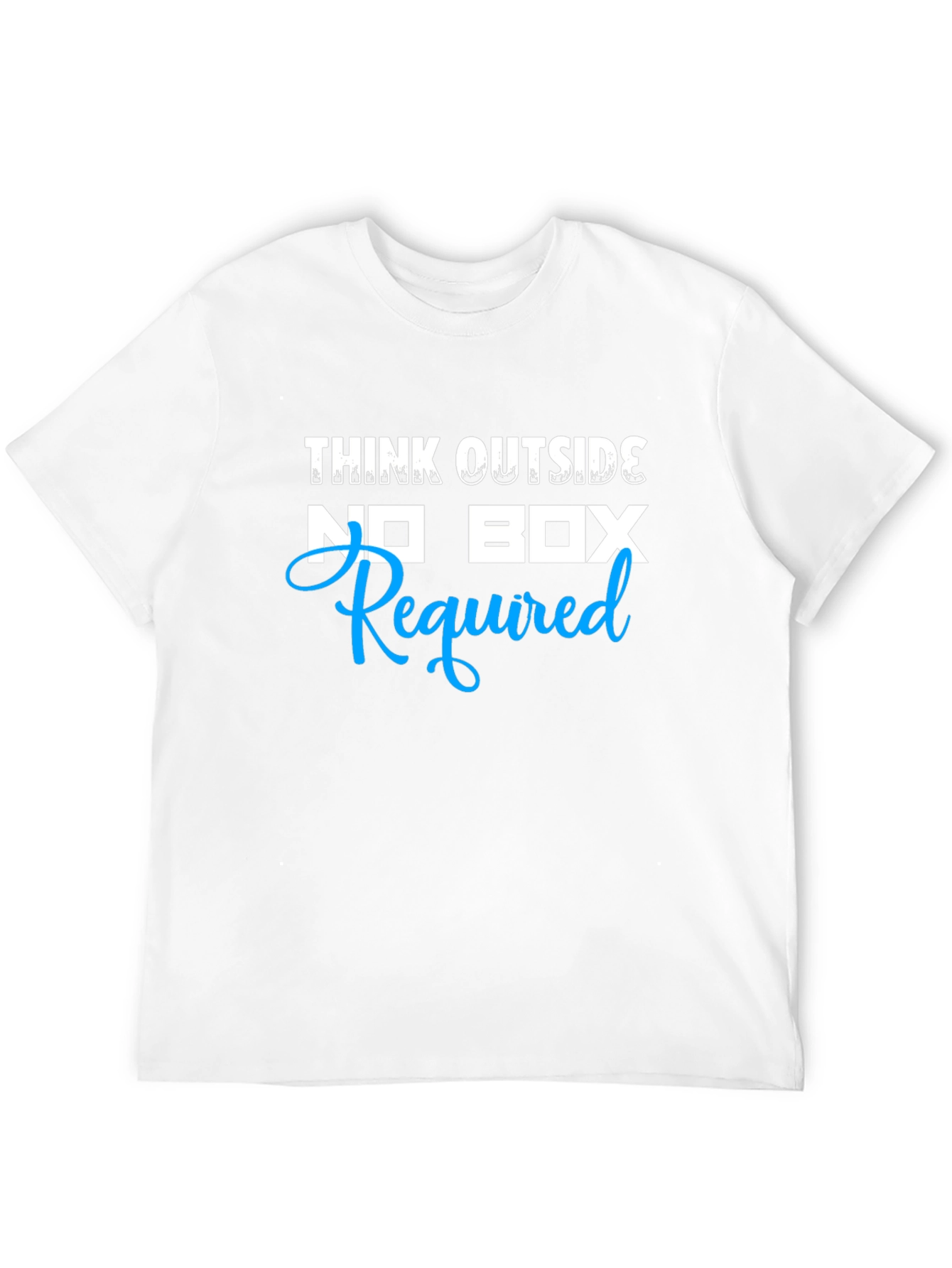 Think Outside No Box Required Mens Black T-Shirt
