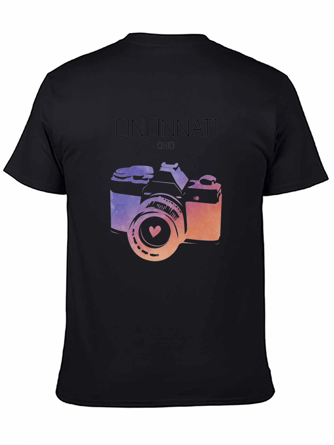 Cincinnati Ohio Camera Graphic T-Shirt