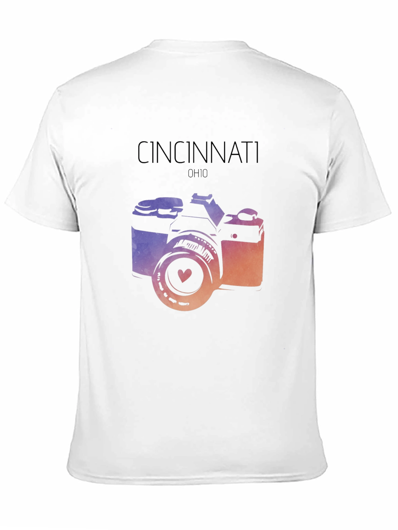 Cincinnati Ohio Camera Graphic T-Shirt