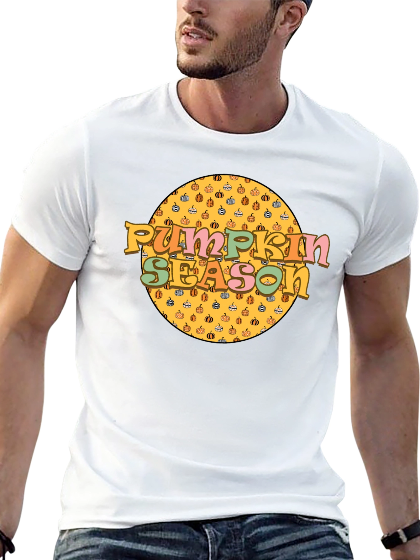 Pumpkin Season Retro Graphic T-Shirt
